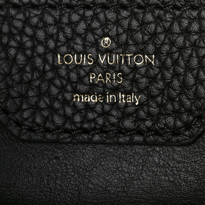 Louis Vuitton Taurillon Capucines MM Black Arizona Beige Ruby Red 6 of 7
