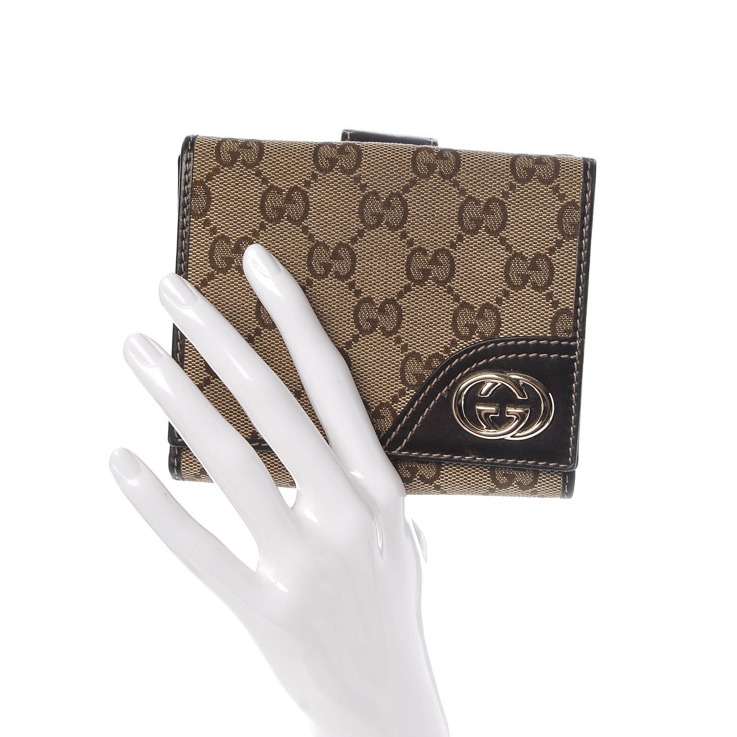 Monogram New Britt French Wallet Dark Brown