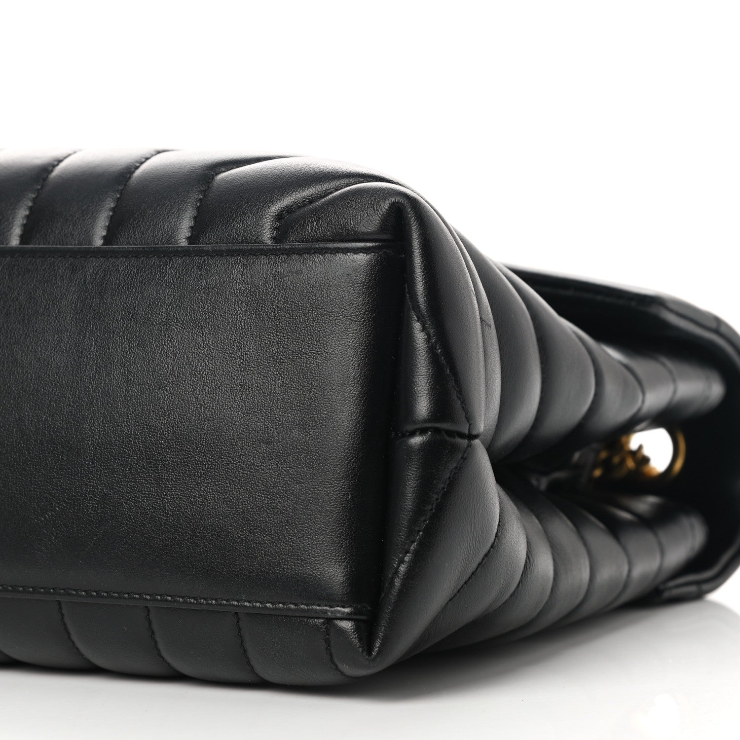 Saint Laurent Calfskin Y Quilted Monogram Medium Loulou Chain Satchel Black 12 of 12