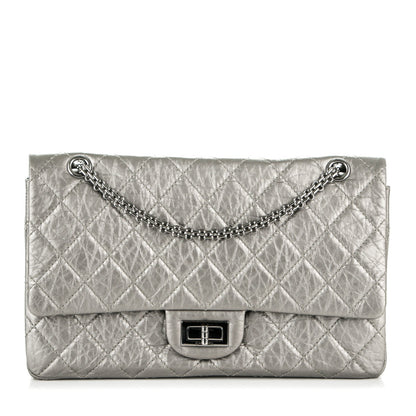Chanel Metallic Aged Calfskin Quilted 2.55 Reissue 227 Flap Silver 1 of 7