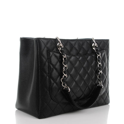 Chanel Caviar Quilted Grand Shopping Tote GST Black 3 of 7