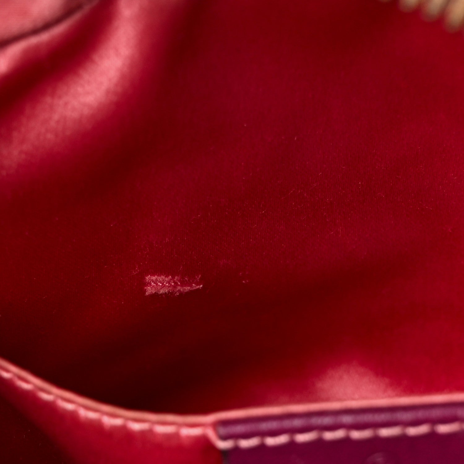 Gucci Velvet Matelasse Small GG Marmont Chain Shoulder Bag Fuchsia Violet Cyclamen 12 of 12