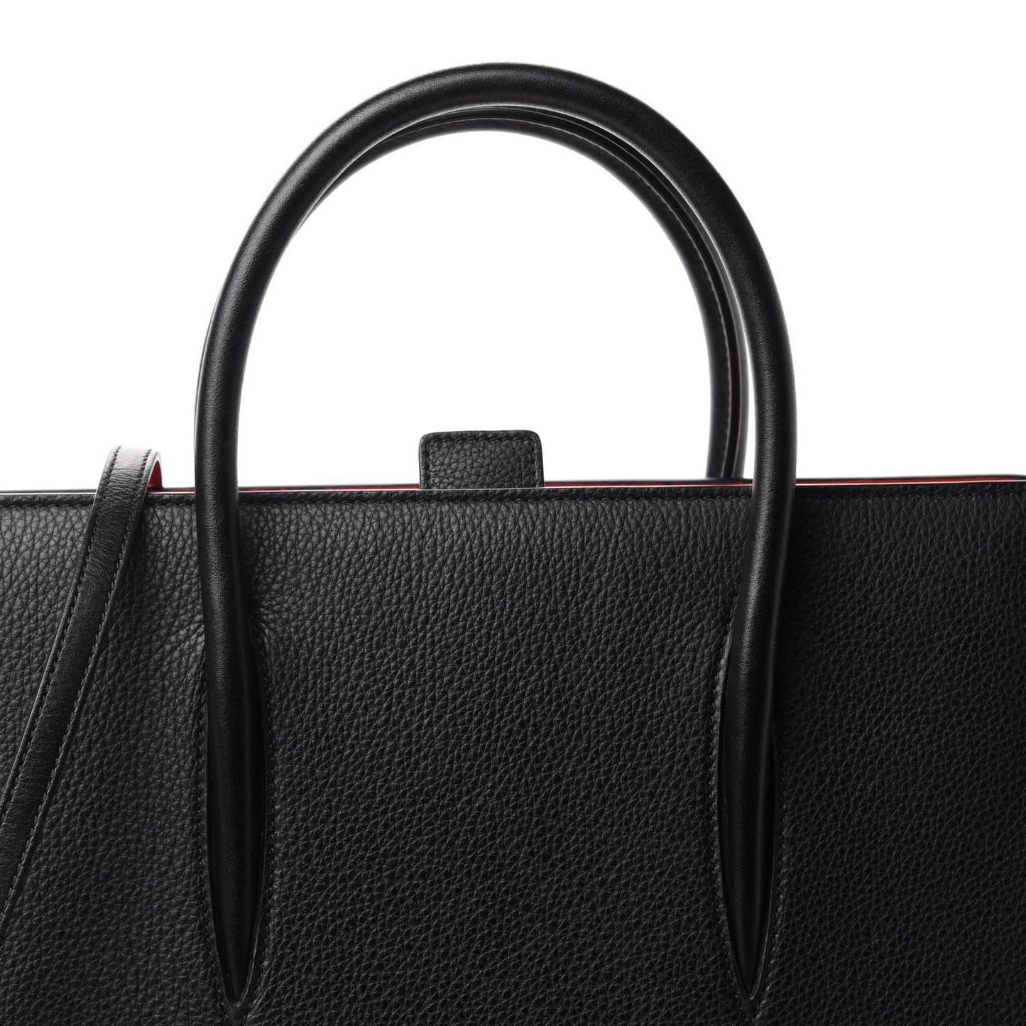 Calfskin Empire Patent Studded Medium Paloma Black