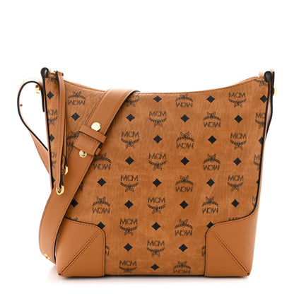 MCM Visetos Medium Klara Hobo Cognac 1 of 9