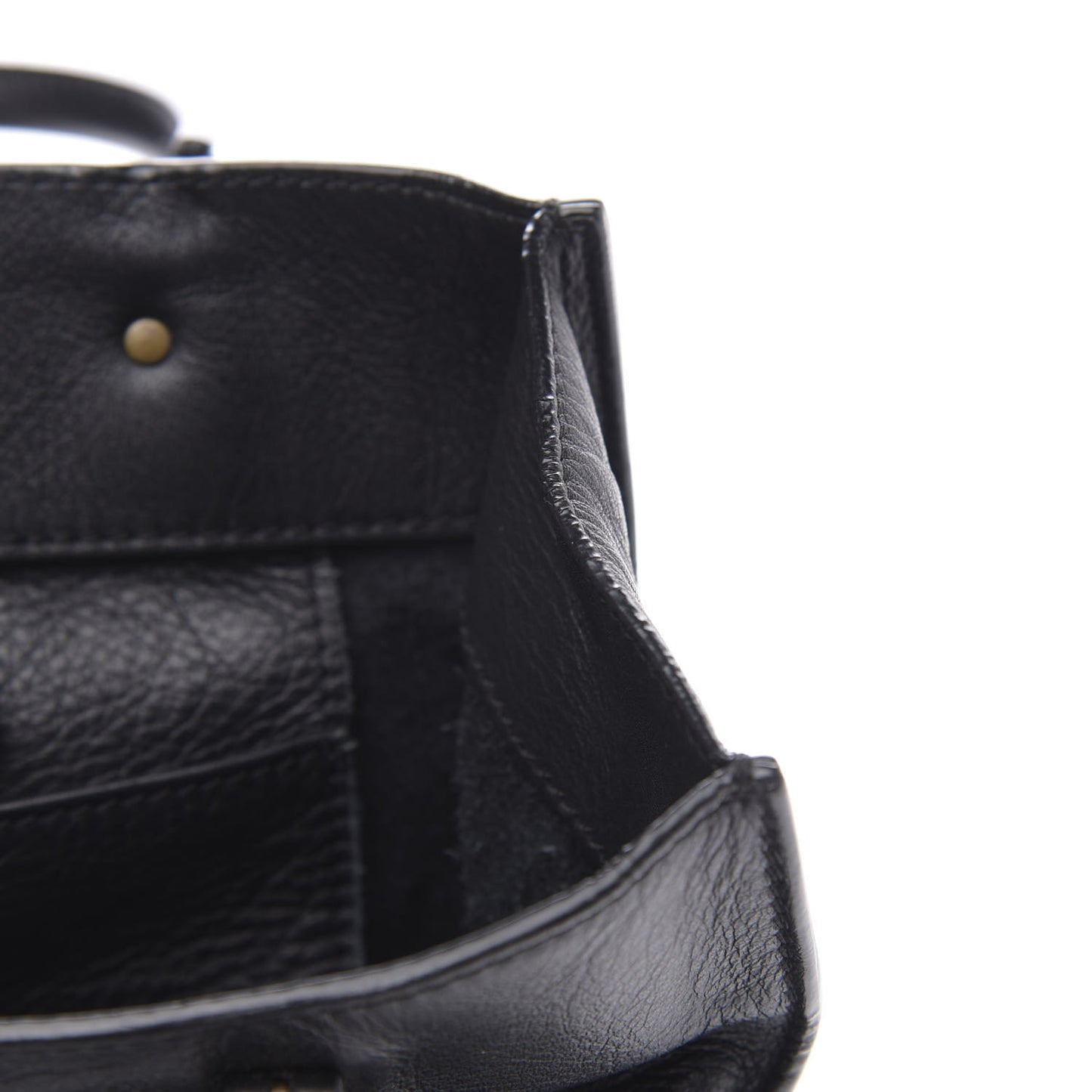 Calfskin Papier Mini A4 Tote Black