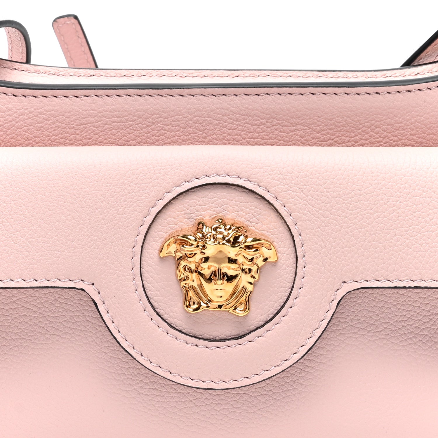 Versace Grained Calfskin La Medusa Mini Crossbody Bag Dusty Rose 7 of 9