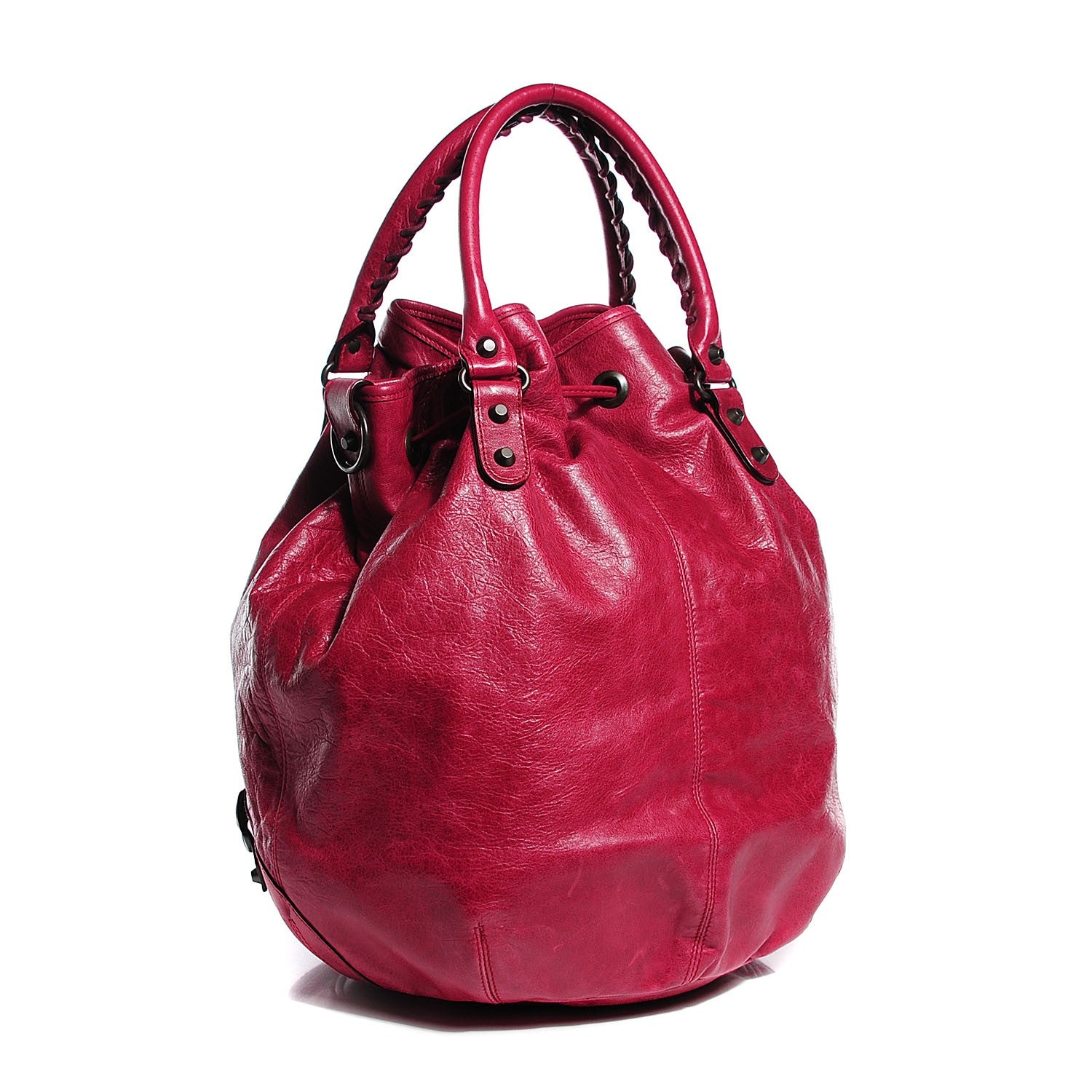 Balenciaga Agneau Classic Hardware Pompon Pourpre 3 of 14