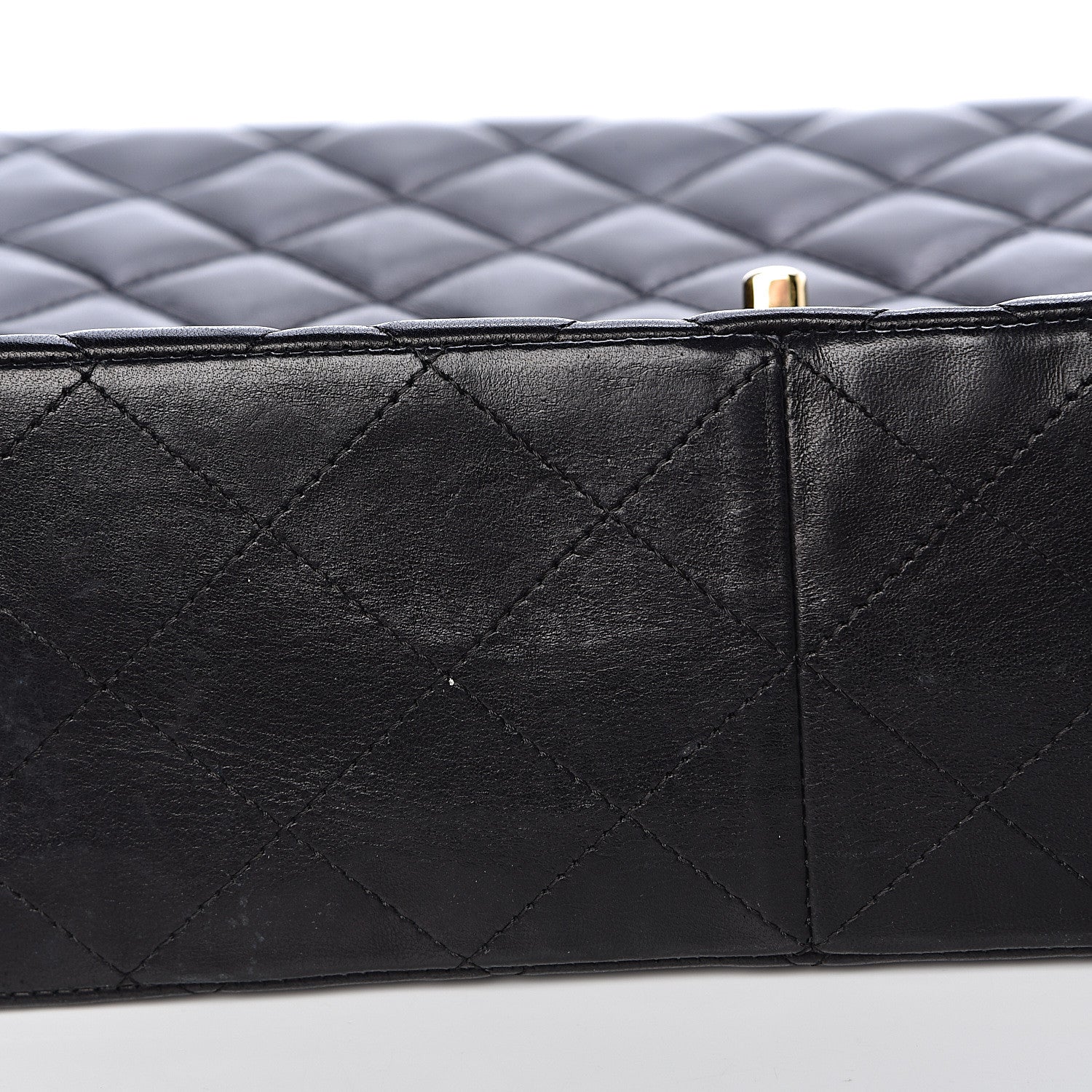 Chanel Lambskin Quilted Jumbo Single Flap Black 9 of 17