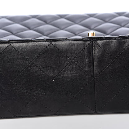 Chanel Lambskin Quilted Jumbo Single Flap Black 9 of 17