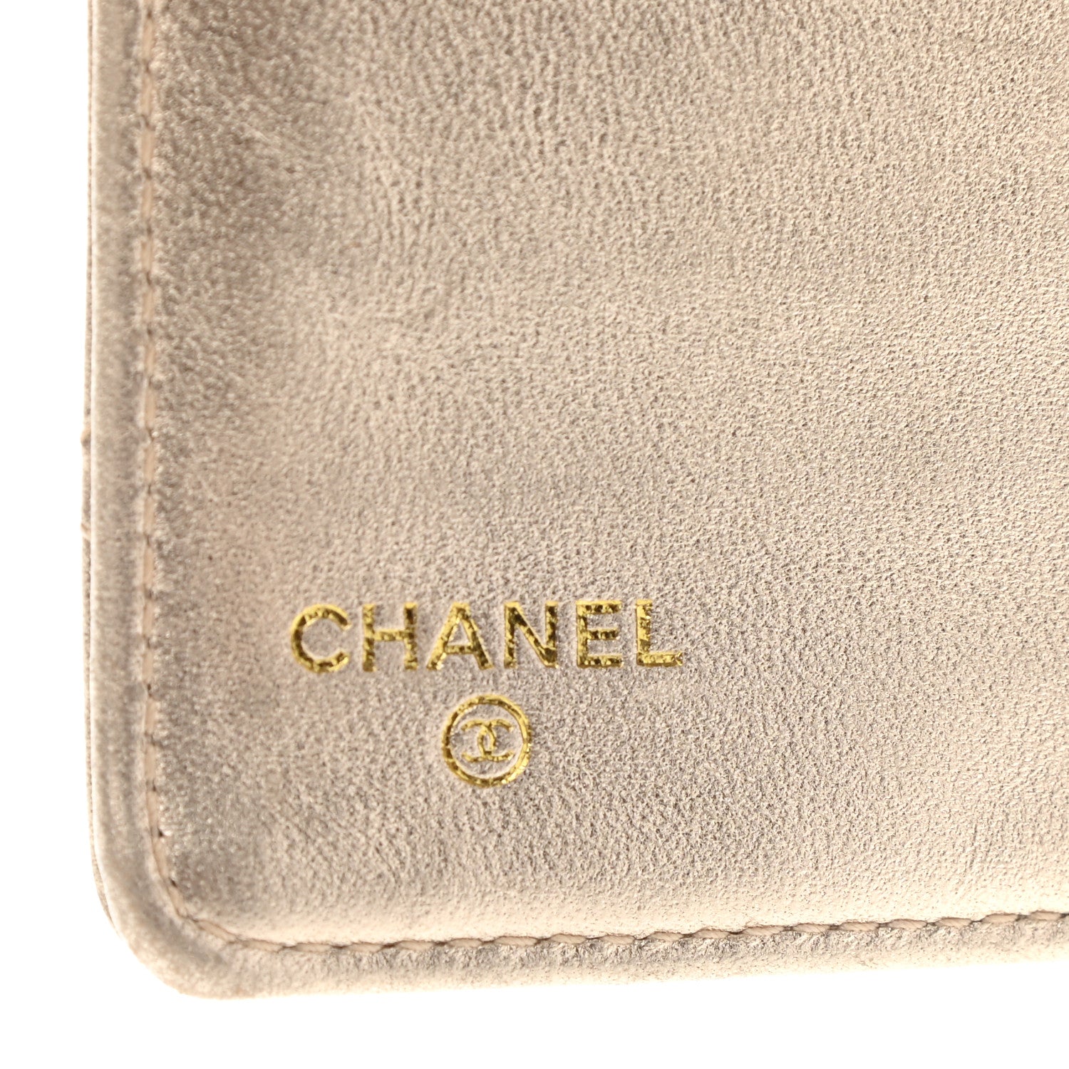 Chanel Metallic Lambskin Quilted Yen Wallet Gold 6 of 10