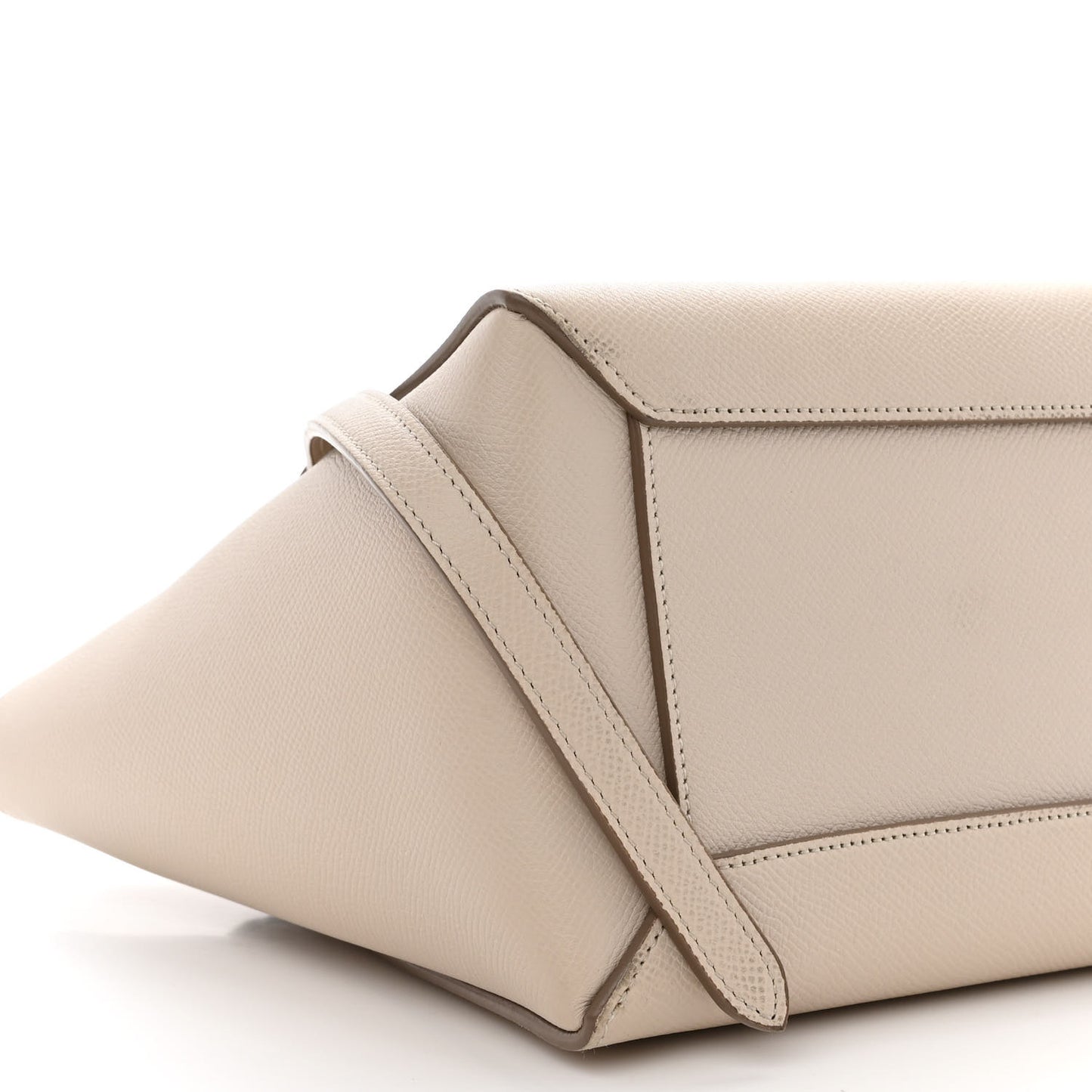 Grained Calfskin Micro Belt Bag Light Taupe
