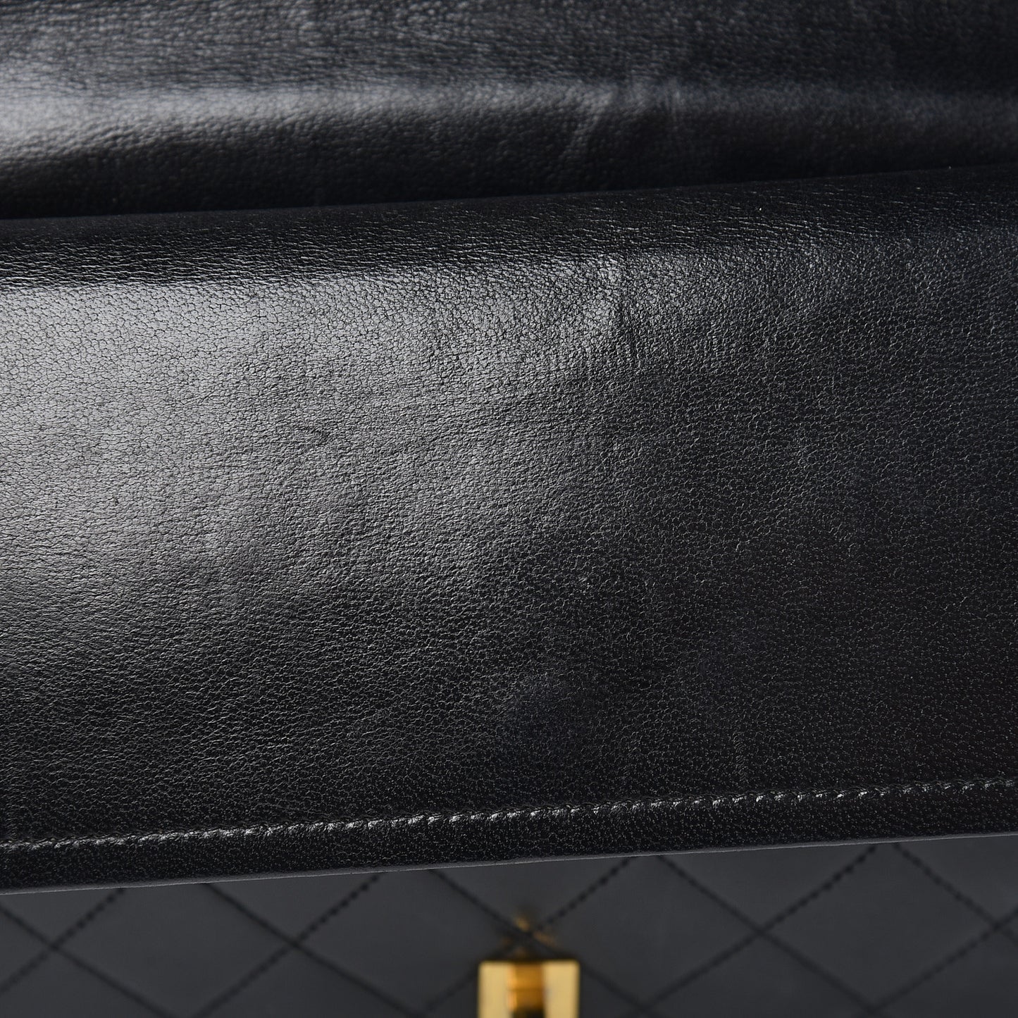 Lambskin Quilted Medium Double Flap Bijoux Chain Black