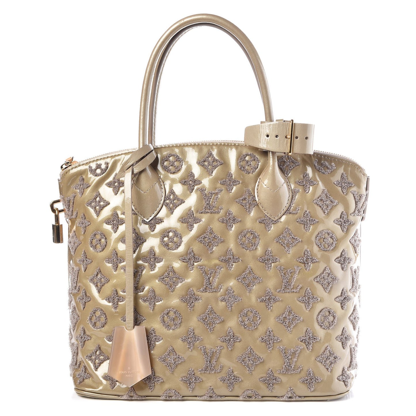 Patent Lambskin Fascination Lockit Gris