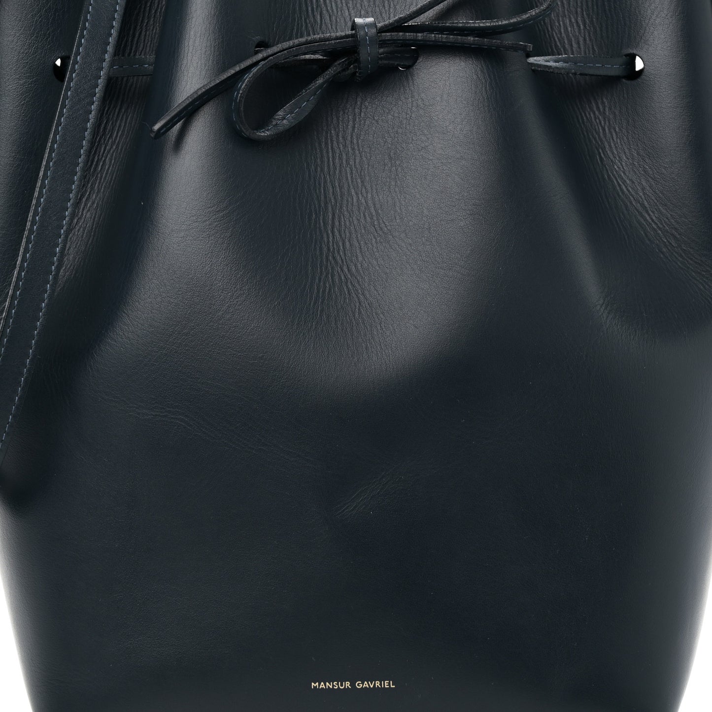 Calfskin Mini Bucket Bag Blu