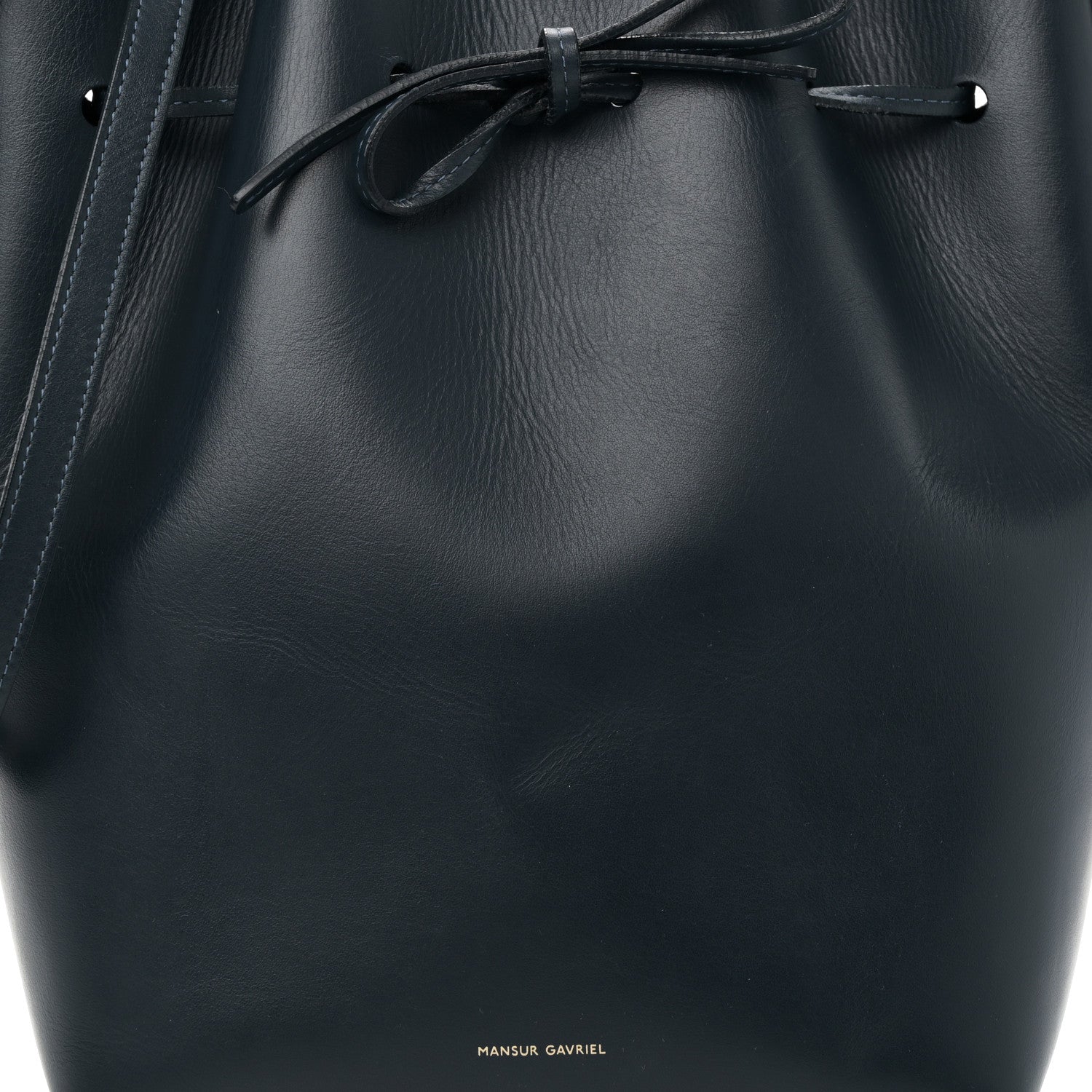 Mansur Gavriel Calfskin Mini Bucket Bag Blu 8 of 11