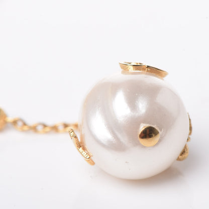 Christian Dior Pearl Shiny-D Earring Gold 6 of 7