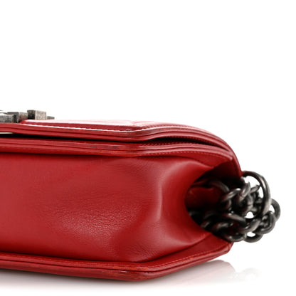 Chanel Calfskin Quilted Small Boy Flap Red 10 of 14