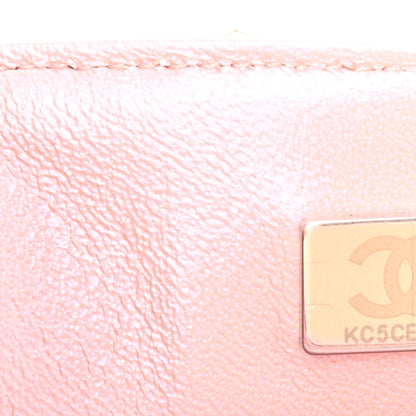 Chanel Iridescent Calfskin Quilted Mini Rectangular Flap Pink 7 of 8