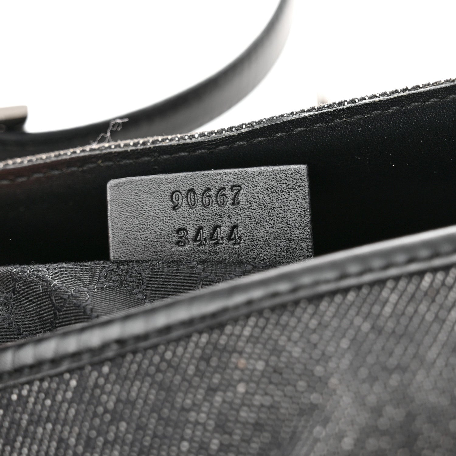 Gucci Denim Calfskin Small Jackie O Hobo Black 7 of 11