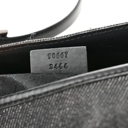 Gucci Denim Calfskin Small Jackie O Hobo Black 7 of 11