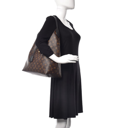 Louis Vuitton Monogram Flower Hobo Black 2 of 9