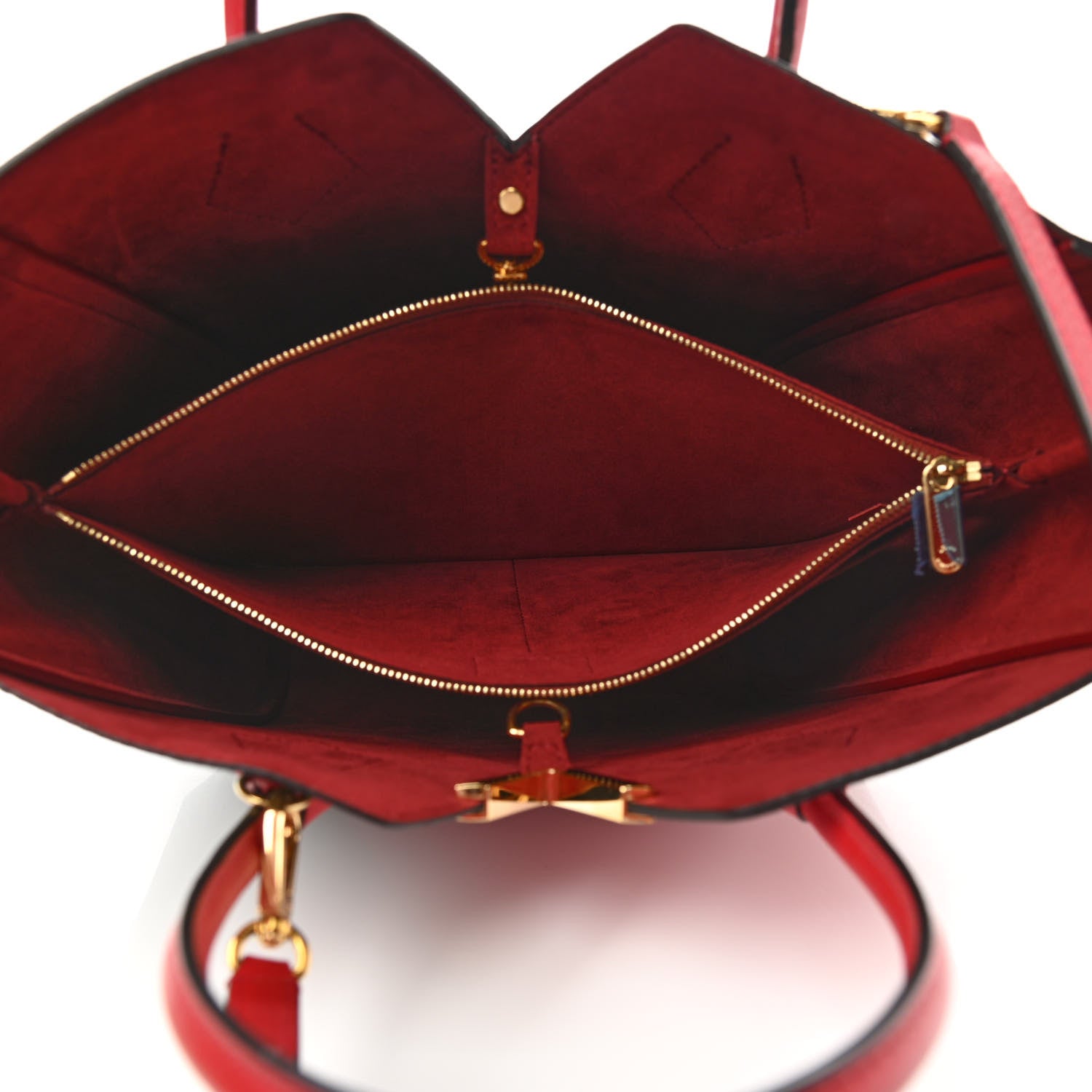 Louis Vuitton Calfskin Monogram Kimono Tote PM Cherry 6 of 13