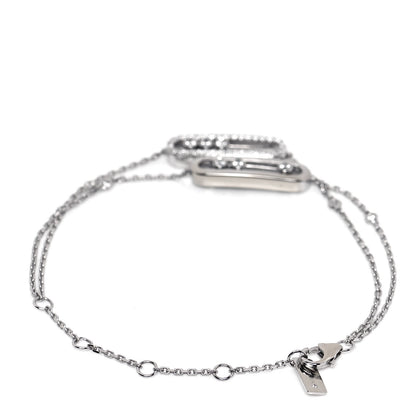 Messika 18K White Gold Diamond Double Duetto Move Bracelet 3 of 5
