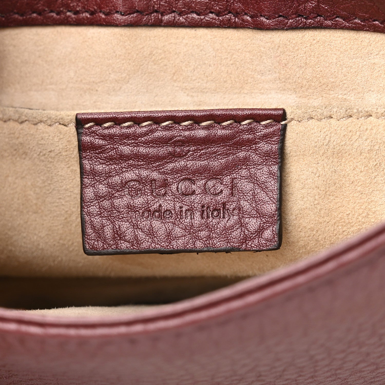 Gucci Cellarius Calfskin Small 1973 Chain Shoulder Bag Cherry Gloss 6 of 9