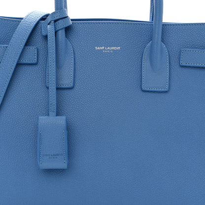 Saint Laurent Grained Calfskin Baby Sac De Jour Blue Clair 7 of 16