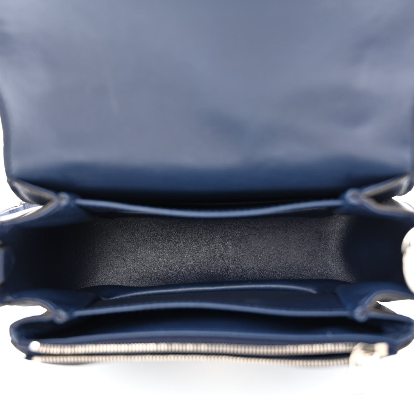 Grained Calfskin Vivienne NM Blue Marine