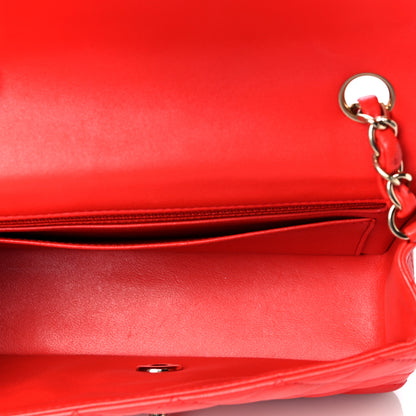 Chanel Lambskin Quilted Mini Rectangular Flap Red 8 of 8
