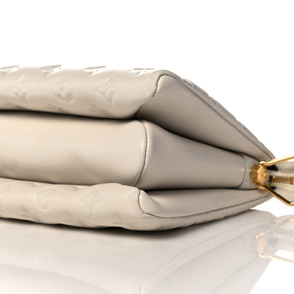 Louis Vuitton Lambskin Embossed Monogram Coussin PM Beige Cream 8 of 9