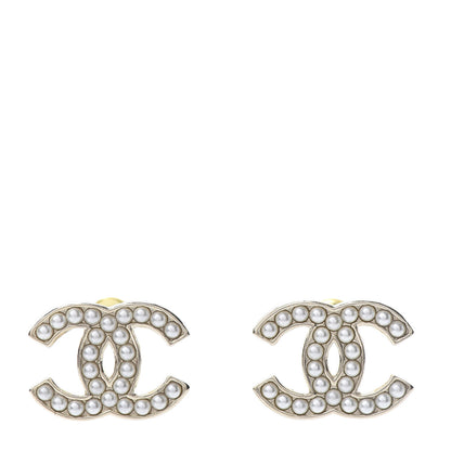 Chanel Pearl CC Earrings Gold 1 of 5