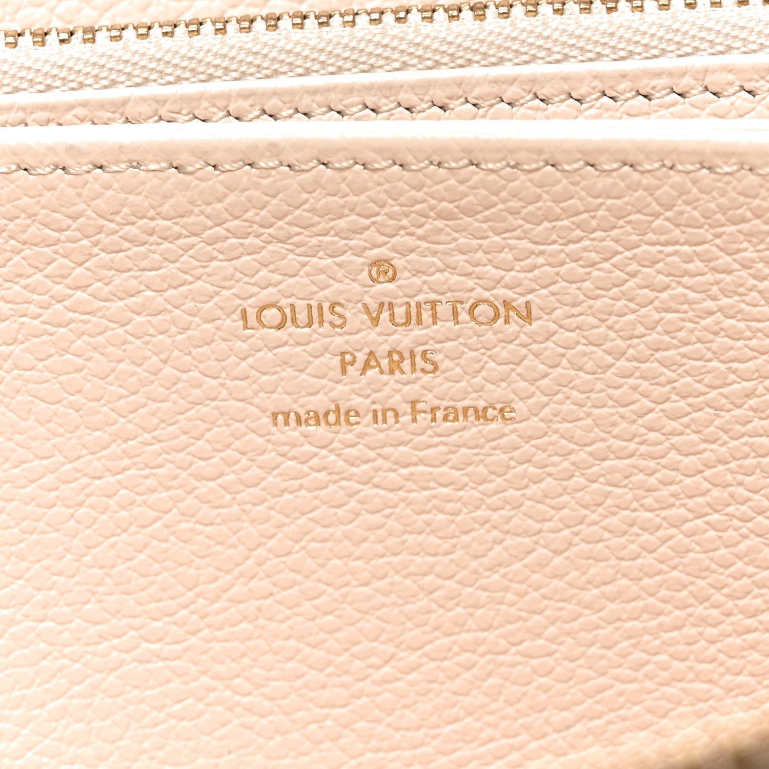 Louis Vuitton Empreinte Monogram Giant By The Pool Zippy Wallet Cream Saffron 6 of 6
