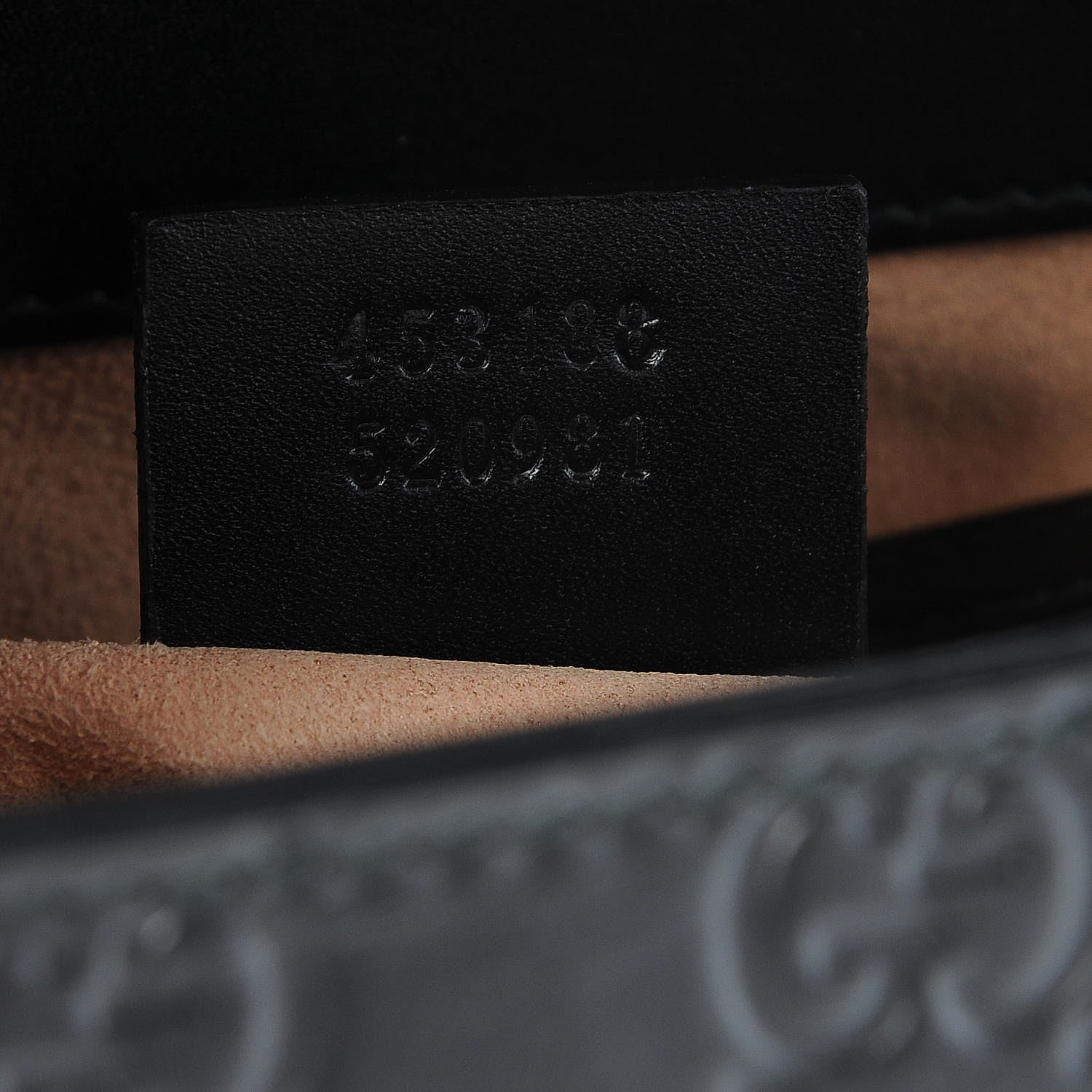 Gucci Guccissima Signature Small Padlock Top Handle Bag Black 8 of 8