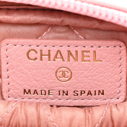 Chanel Goatskin CC Cosmetic Case Light Pink 6 of 9