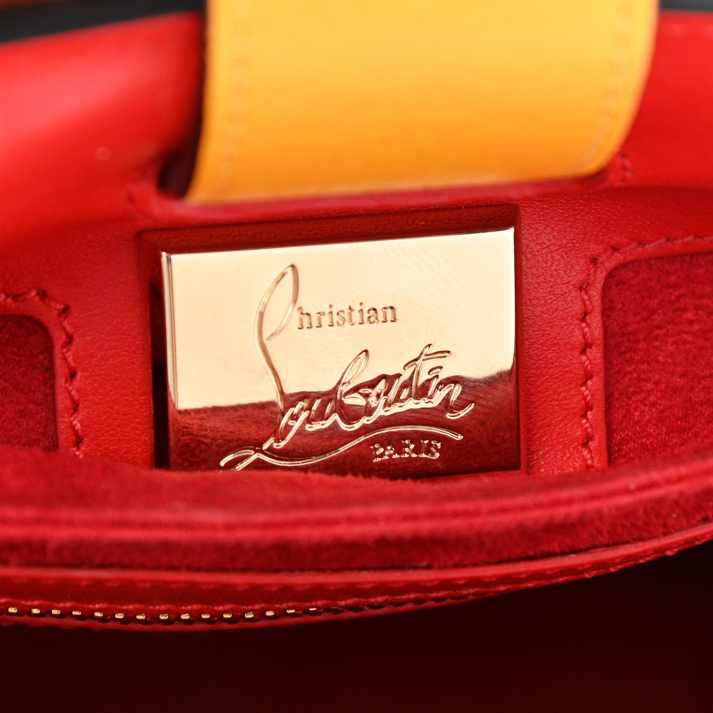 Calfskin Embroidered Studded Small Paloma Full Moon