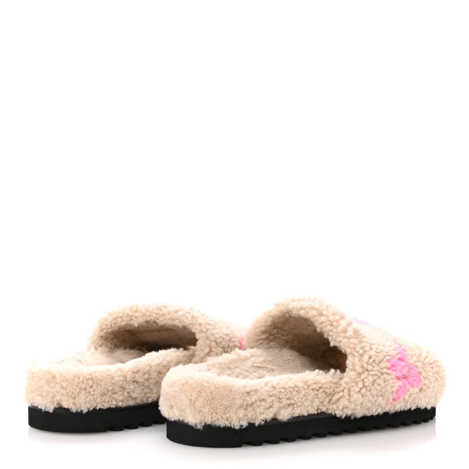 Louis Vuitton Shearling Paseo Flat Comfort Mule 38 Beige 5 of 10