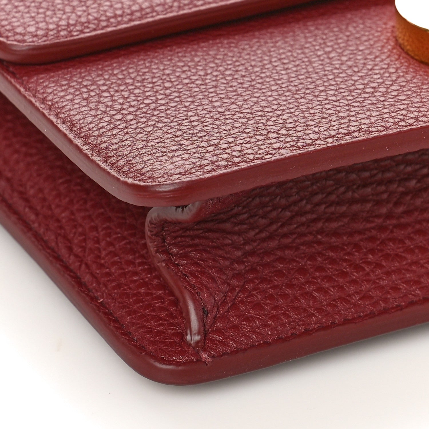Christian Dior Grained Calfskin 30 Montaigne Flap Bag Red Brick 7 of 10