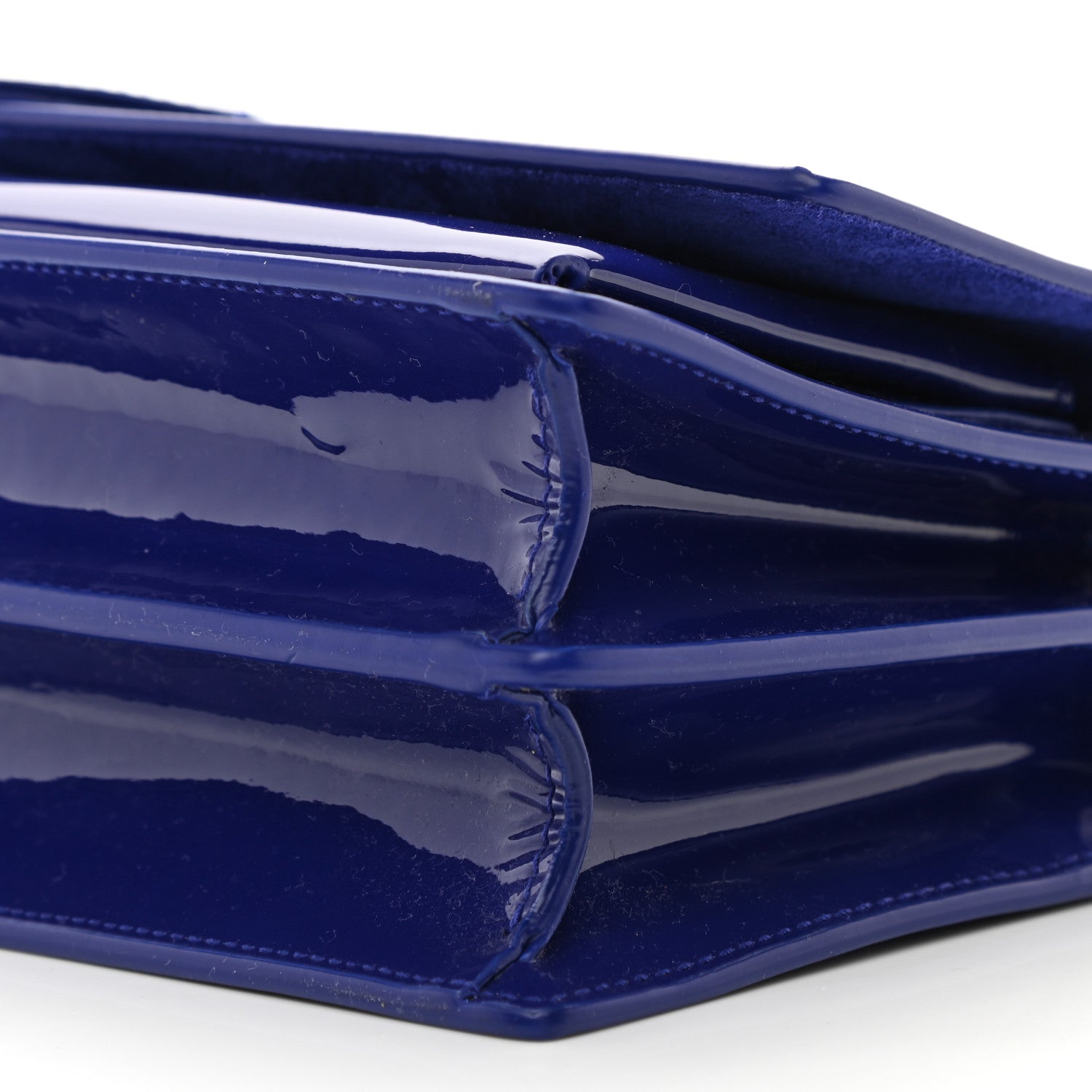 Saint Laurent Patent Small Monogram Sunset Royal Blue 10 of 10