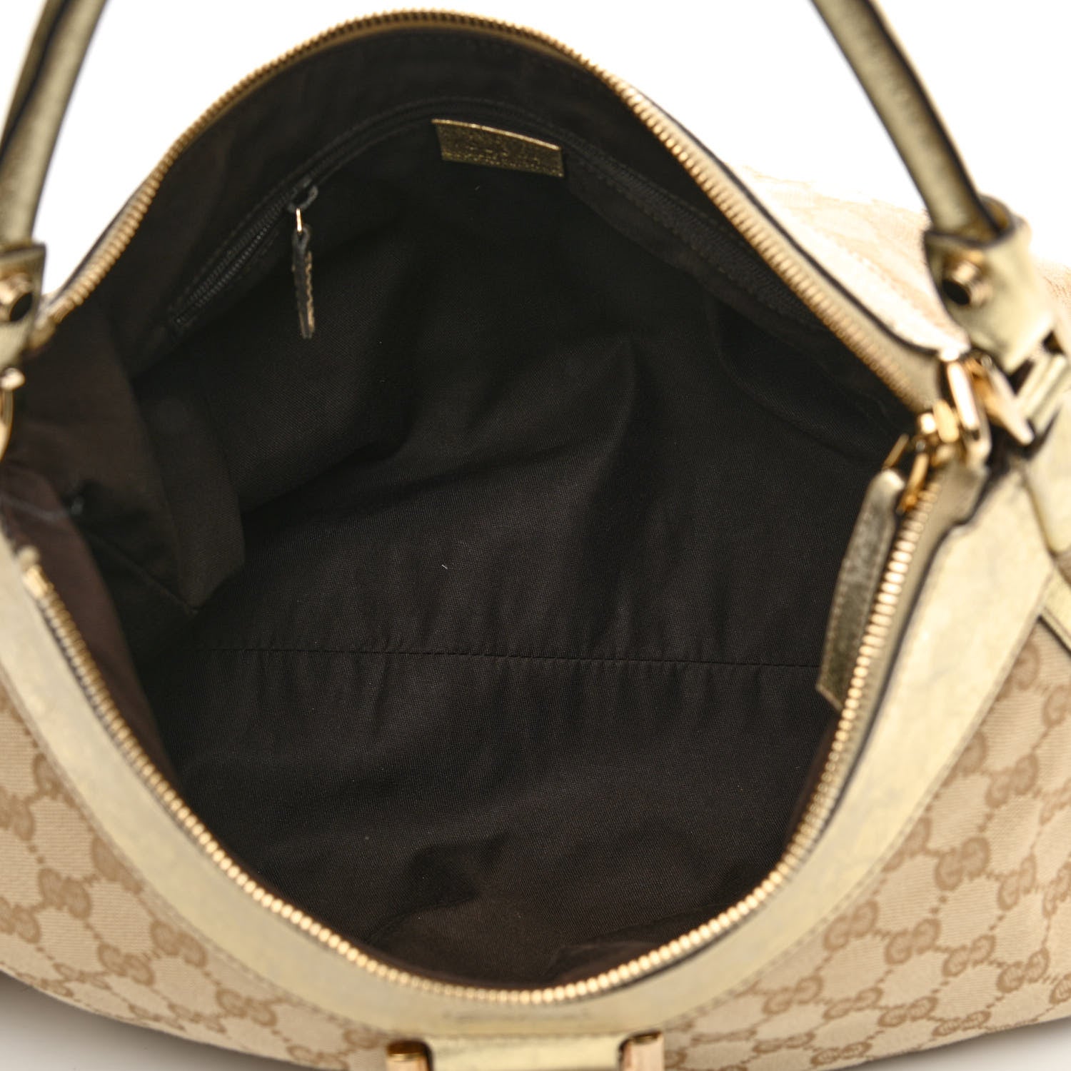 Gucci Monogram Large D Gold Hobo Gold 5 of 10