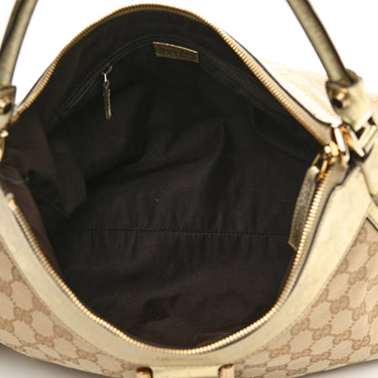 Gucci Monogram Large D Gold Hobo Gold 5 of 10