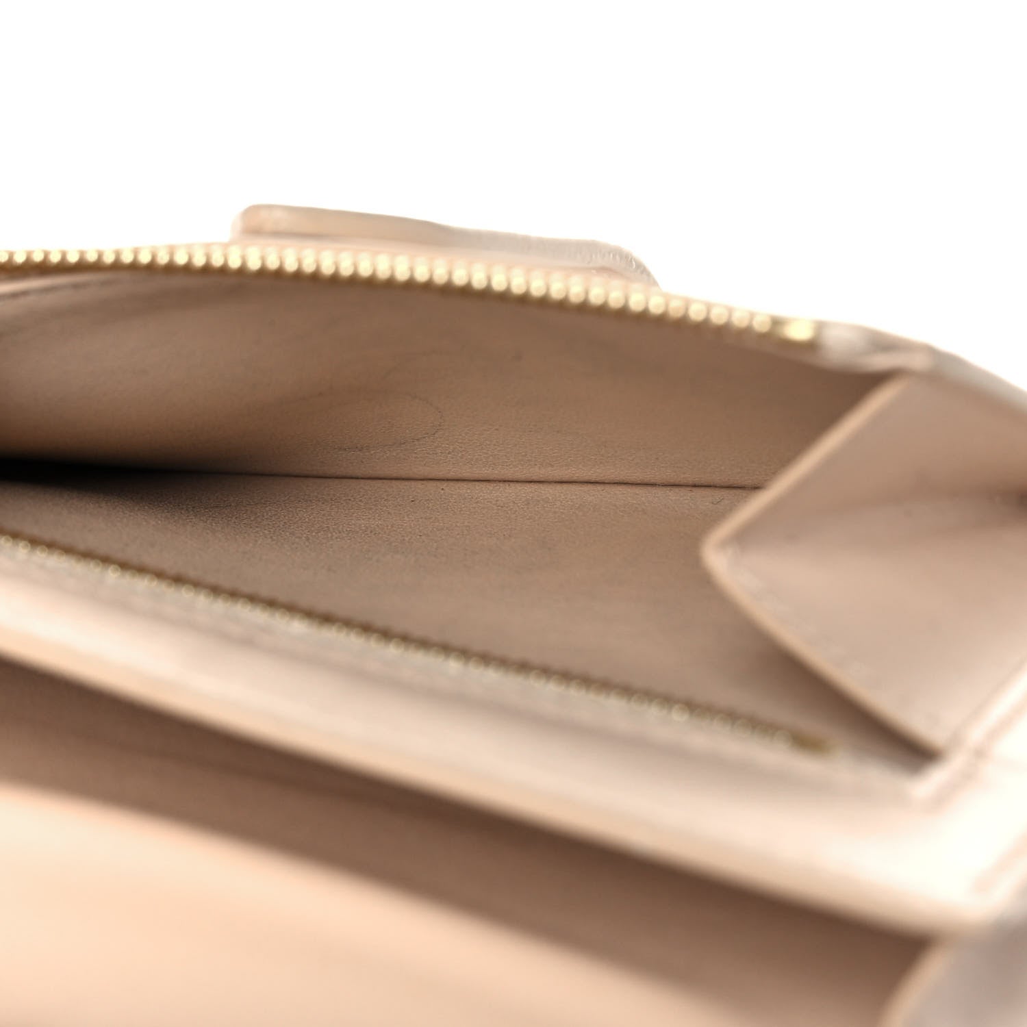 Celine Grained Calfskin Medium Multifunction Strap Wallet Powder 8 of 13