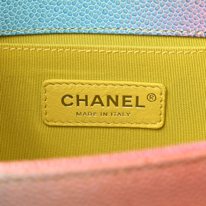 Chanel Caviar Quilted Medium Cuba Rainbow Boy Flap Multicolor 5 of 12