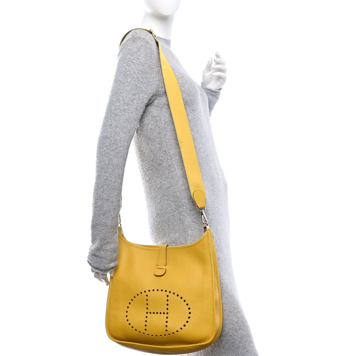 Hermes Taurillon Clemence Evelyne III PM Soleil 2 of 10