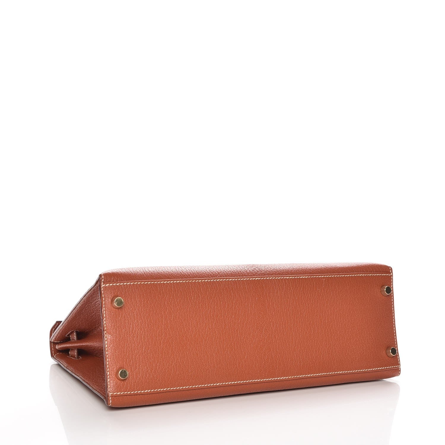 Hermes Chevre De Coromandel Kelly Sellier 32 Brique 7 of 31