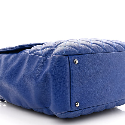 Chanel Caviar Quilted Easy Zip Flap Tote Blue 9 of 17
