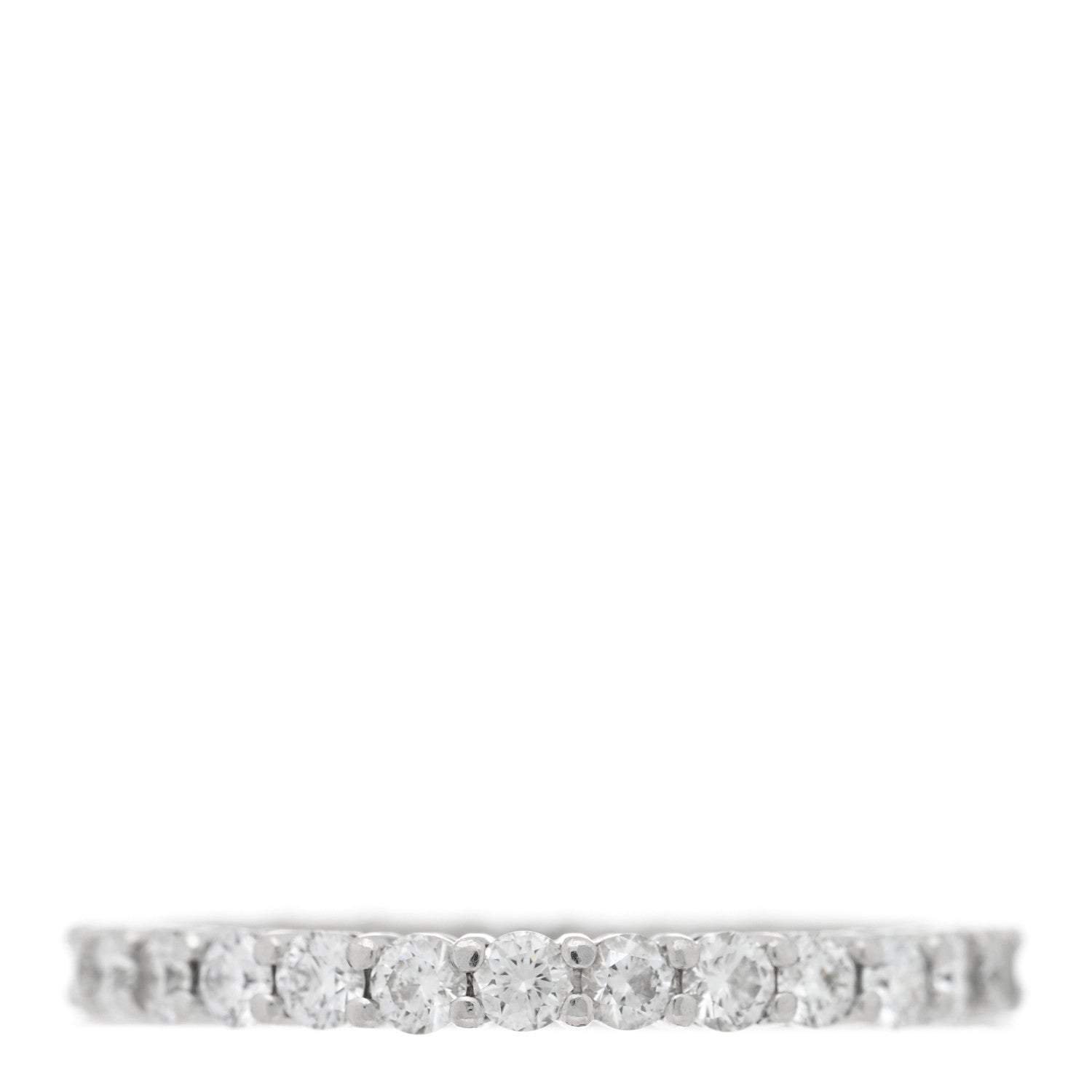Tiffany Platinum Diamond 2.2mm Full Circle Forever Band Ring 50 5.5 3 of 4