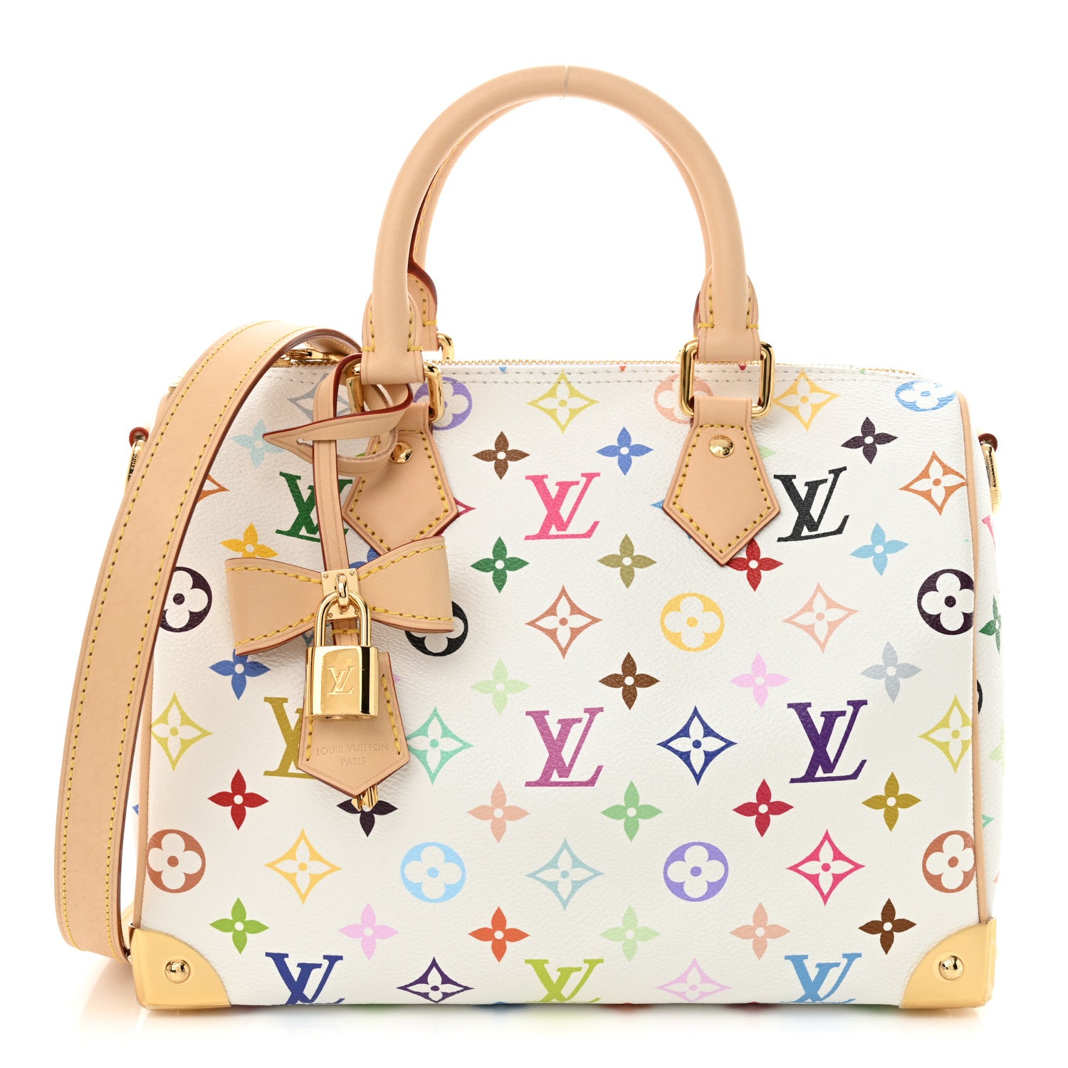 Louis Vuitton LV X TM Monogram Multicolor Speedy Bandouliere 25 White 1 of 10