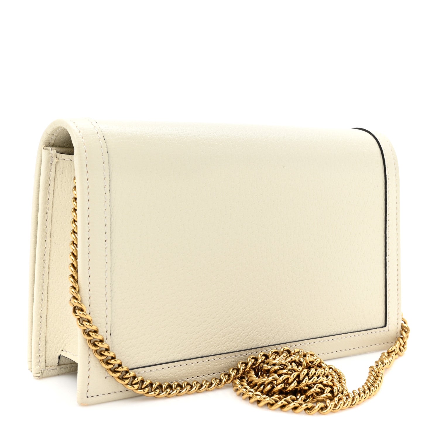 Gucci Textured Dollar Calfskin Mini Diana Chain Bag White 3 of 13